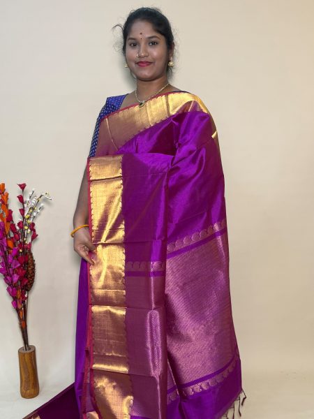 Bavanchi Silk Cotton In Vadamalli With Traditional Border